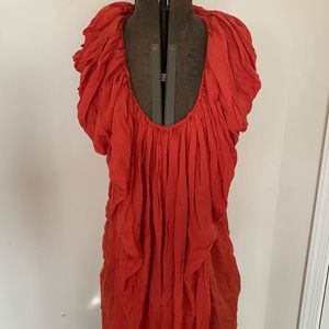 plein sud orange mini dress